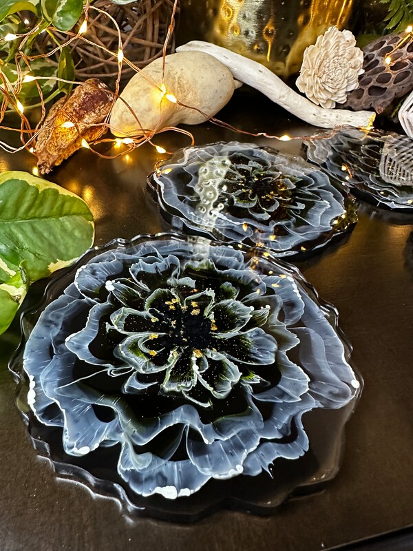 Black coaster set deals